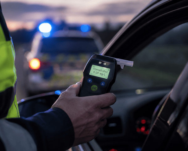 Verkehrskontrolle mit Alkoholtest – Strafen bei Alkohol am Steuer