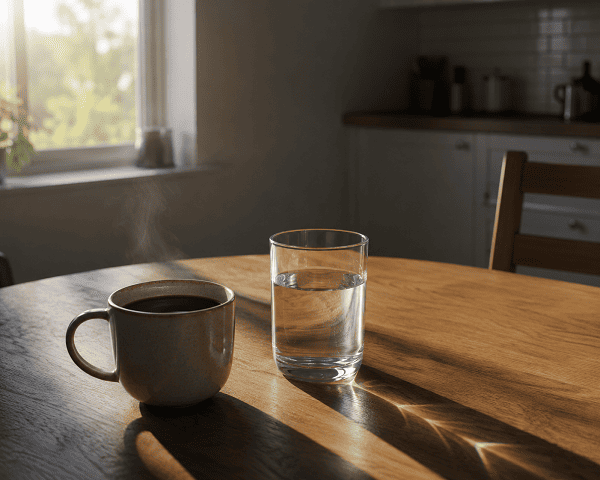 Kaffee und Wasser am Morgen – Alkoholabbau und Restalkohol